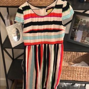 Anthropologie Maeve short striped dress
